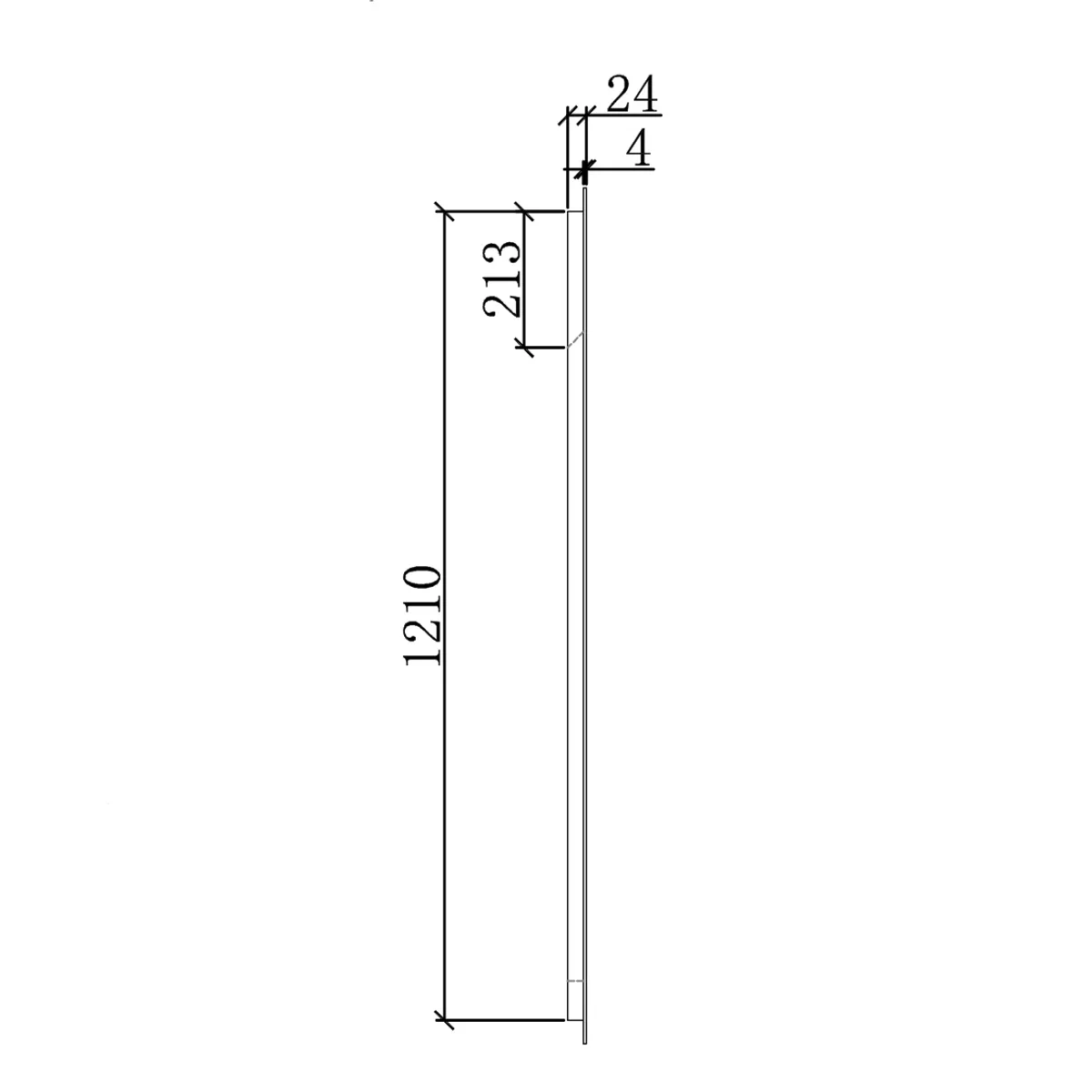 Badnor Martine 120cm enkel servant (6404) Sissel speil