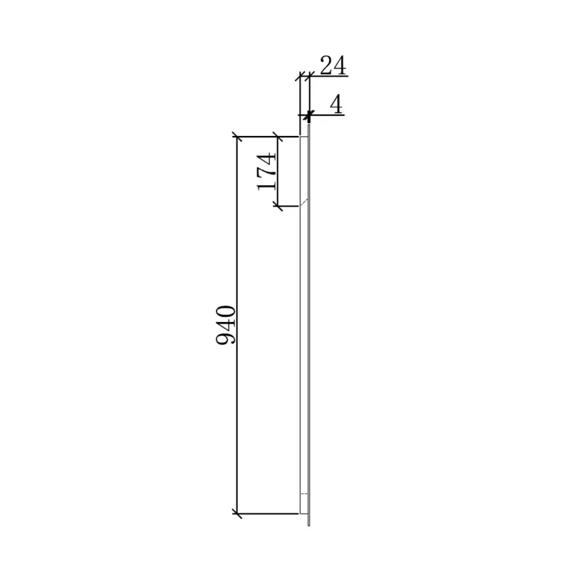Badnor Maiken 100+40cm mbl.pk (9511) Sissel speil m/lys