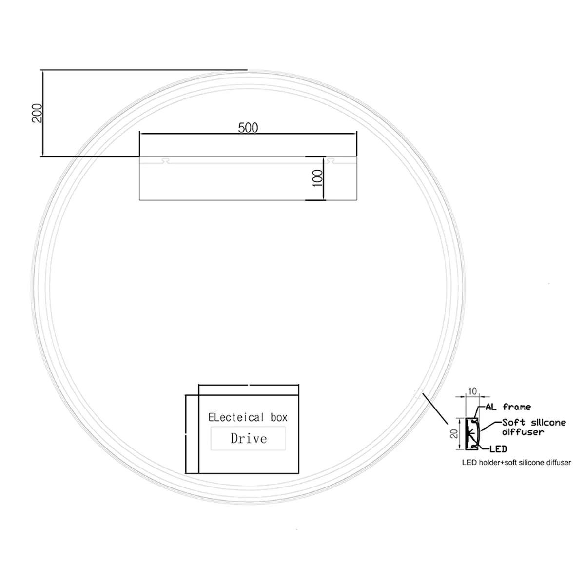 Badnor Melanie HVIT 120cm dobbel servant (1407) Leon speilskap