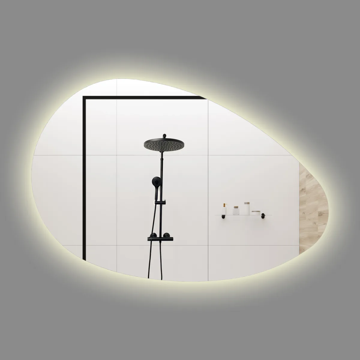 Badnor Melissa 120+40cm mbl.pk m/enkel servant (97431) Lucy speil m/lys