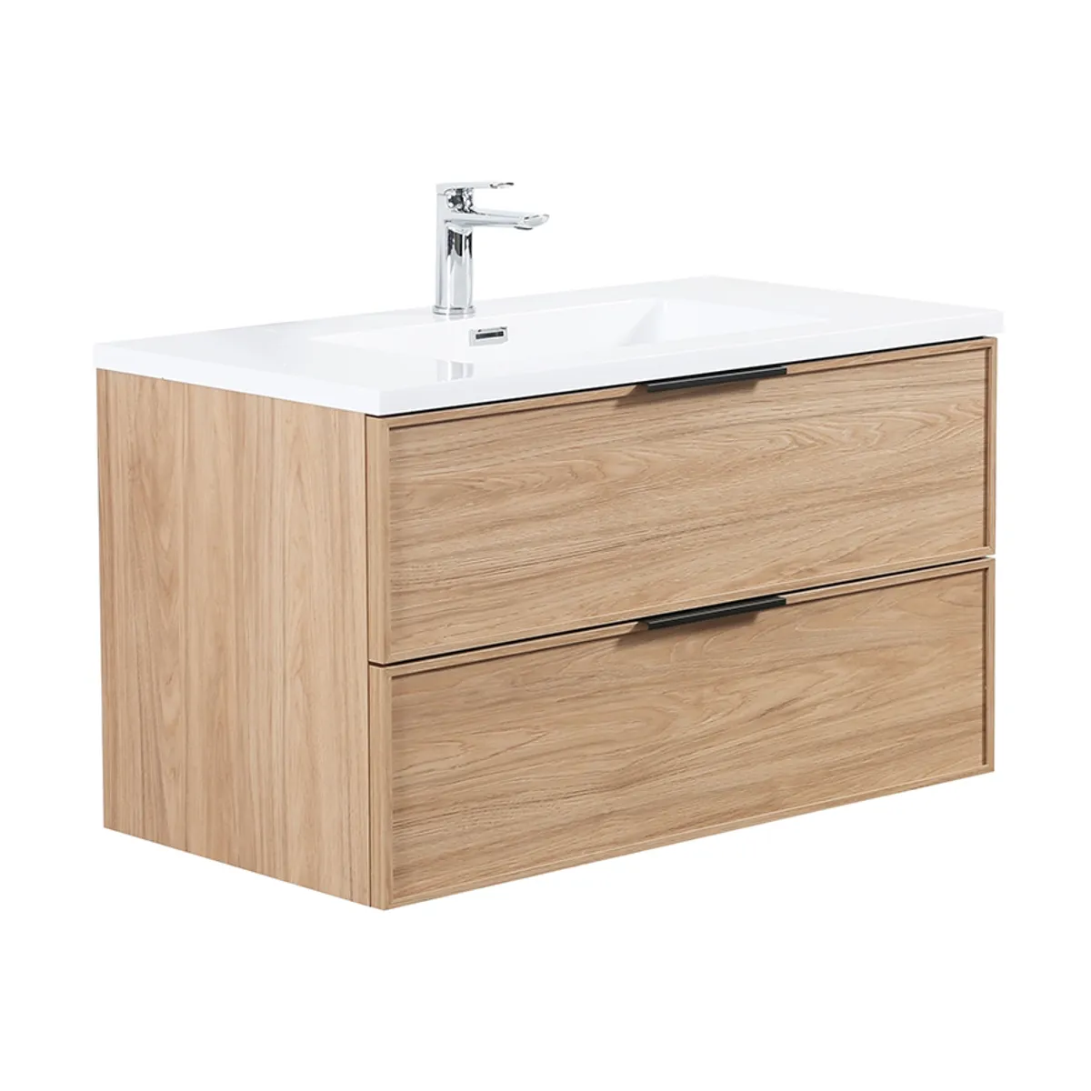 Badnor Melissa 90cm mbl.pk (97340) Leon speilskap m/lys