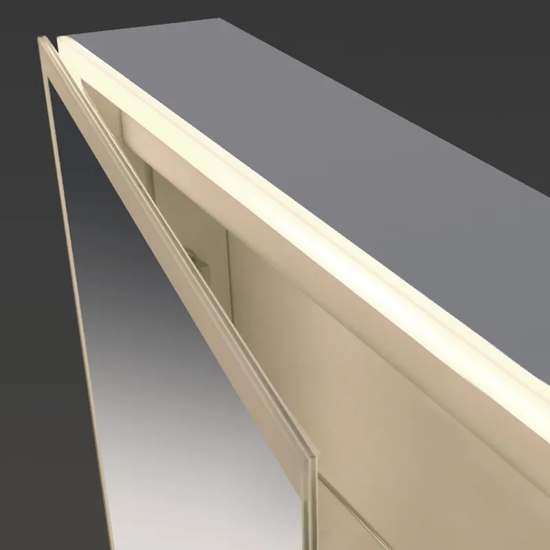 Badnor Maiken 120cm mbl.pk (9606) Linnie speilskap m/lys