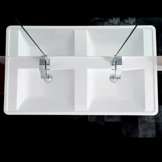 Hovedbilde Badnor Mette/Mie 120cm dobbel hvit servant