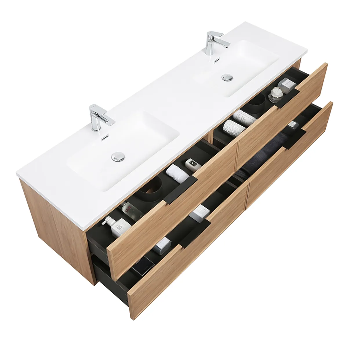 Badnor Melissa 180cm mbl.pk (97740) Sienna speil m/lys