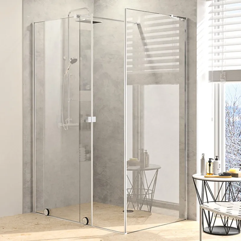 PureDay Walk-in 160-180x80/90/100cm med skyvedør (krom)