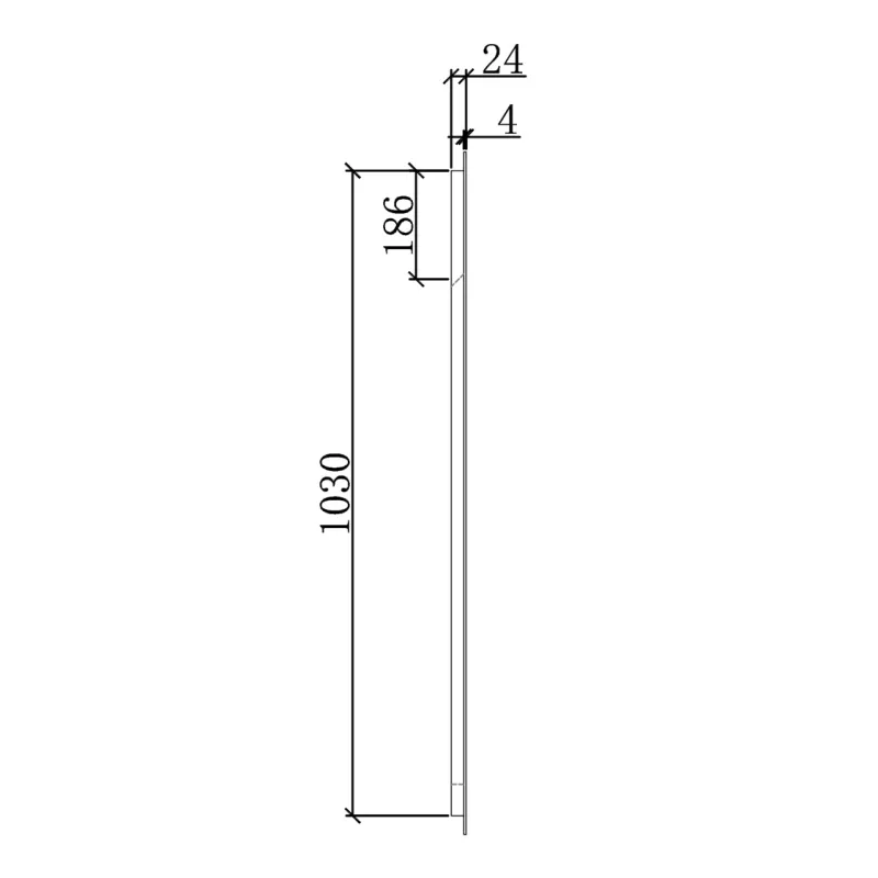 Badnor Maiken 120cm mbl.pk (96010) Sissel speil m/dimbart lys