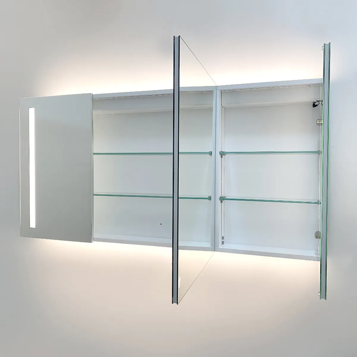 Badnor Melissa 150+40cm mbl.pk (97621) Lilly speilskap m/lys