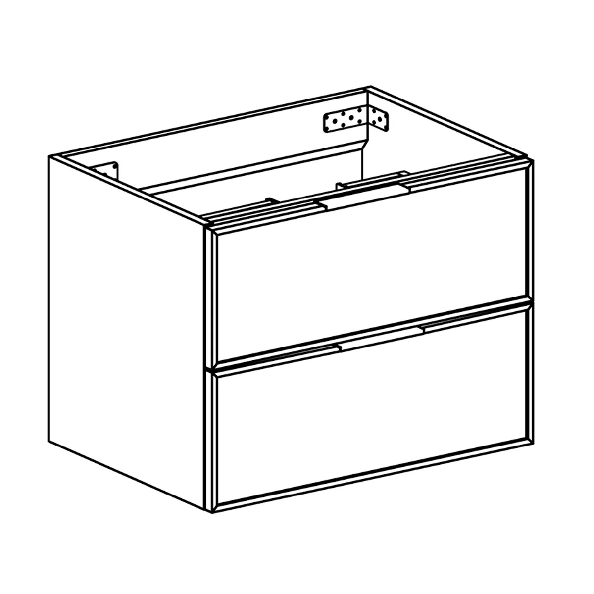 Badnor Melissa 60+40cm mbl.pk (97131) Leon speilskap m/lys