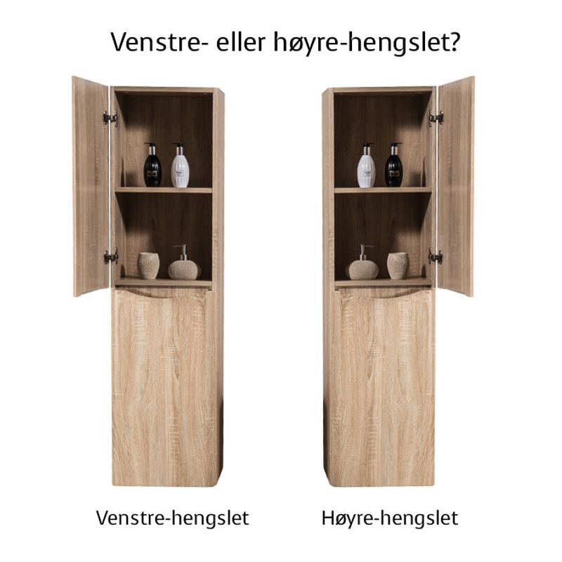 Badnor Mette 120cm enkel +35cm mbl.lpk (50014) Lucy speil
